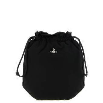 Vivienne Westwood Black Polyester Clutch Bag