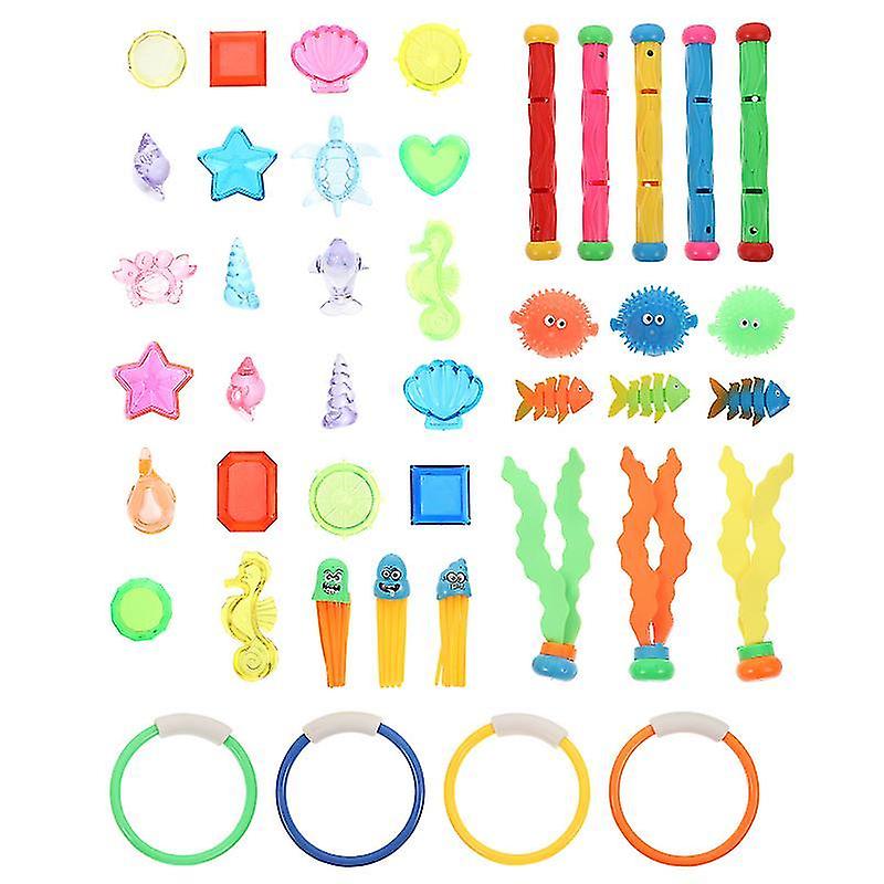 14X14cm Assorted Color Pool Toys 1 Set Swimming Pool Toy Funny Kids Teens And Adults Underwater Swim