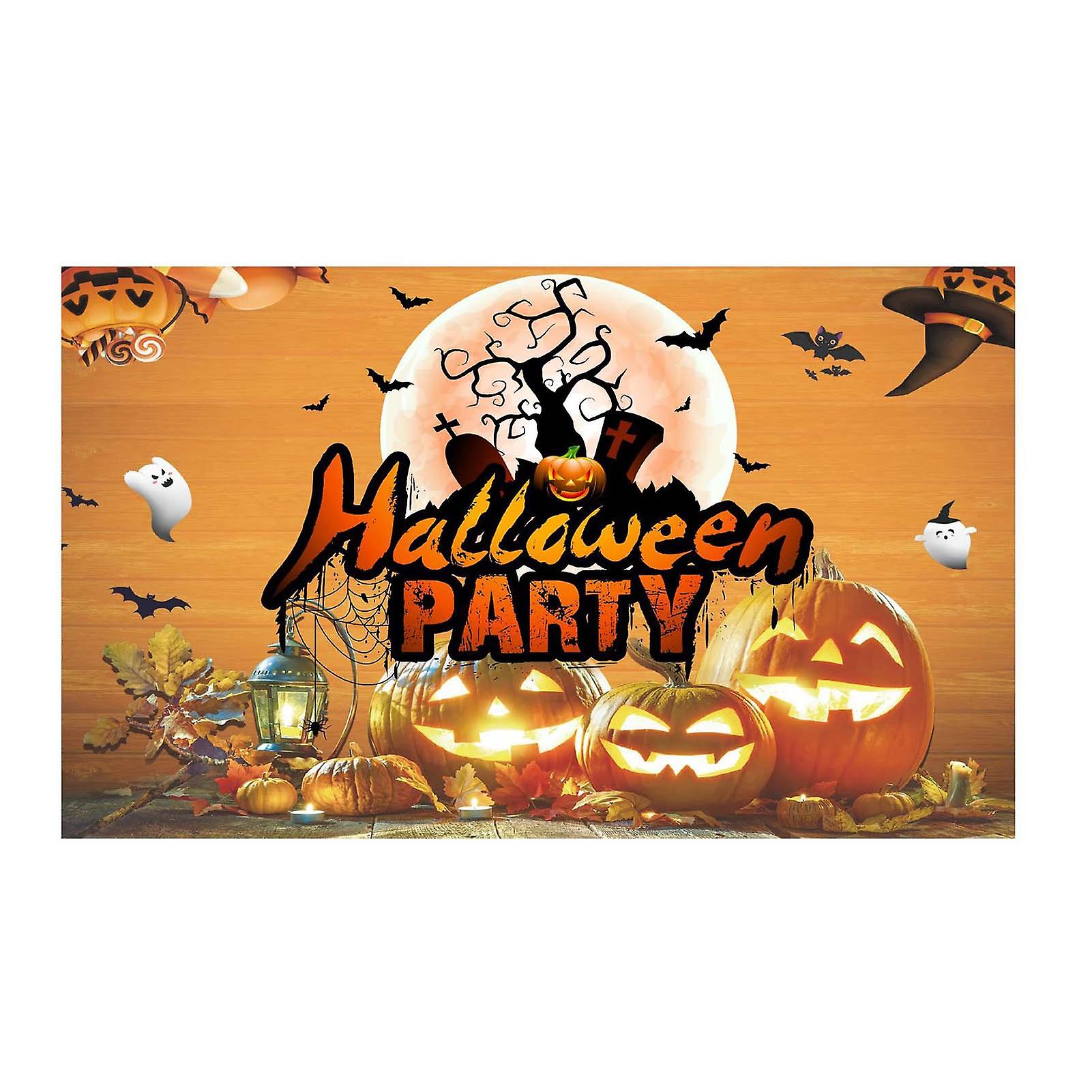 Halloween Large Poster Backdrop Quick And Easy Installation Banner For Home Garden Party Decoration