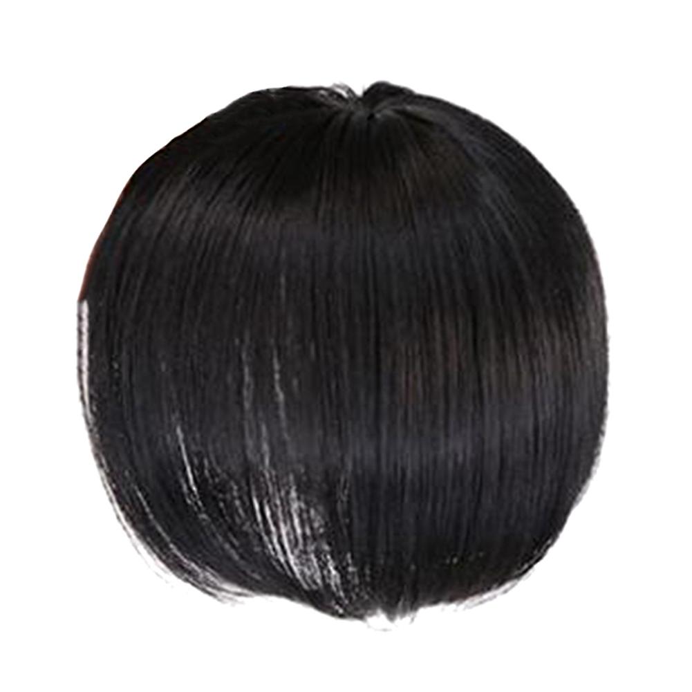 Topper Wig with Bangs Increase the Amount of Hair on the Top of the Head to Cover the White Hair H