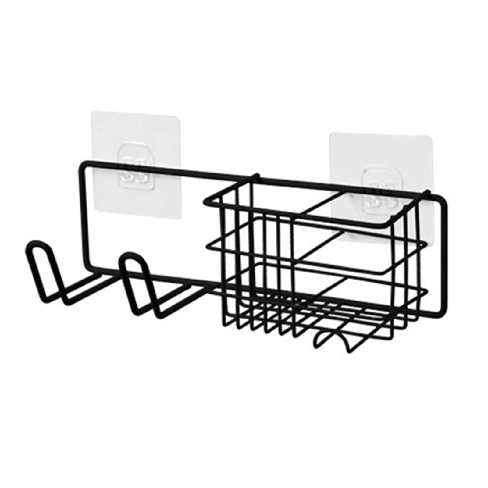 Support de rangement mural Support de sèche-cheveux robuste