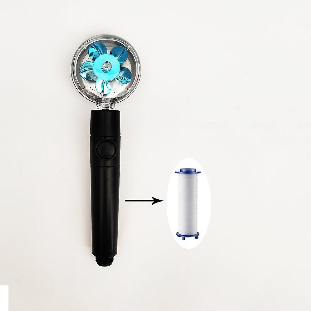 Propeller Shower Head High Pressure Water Saving Sprayer Flow 360 Degrees Rotating With Fan Filter Bathroom Handheld Showerhead