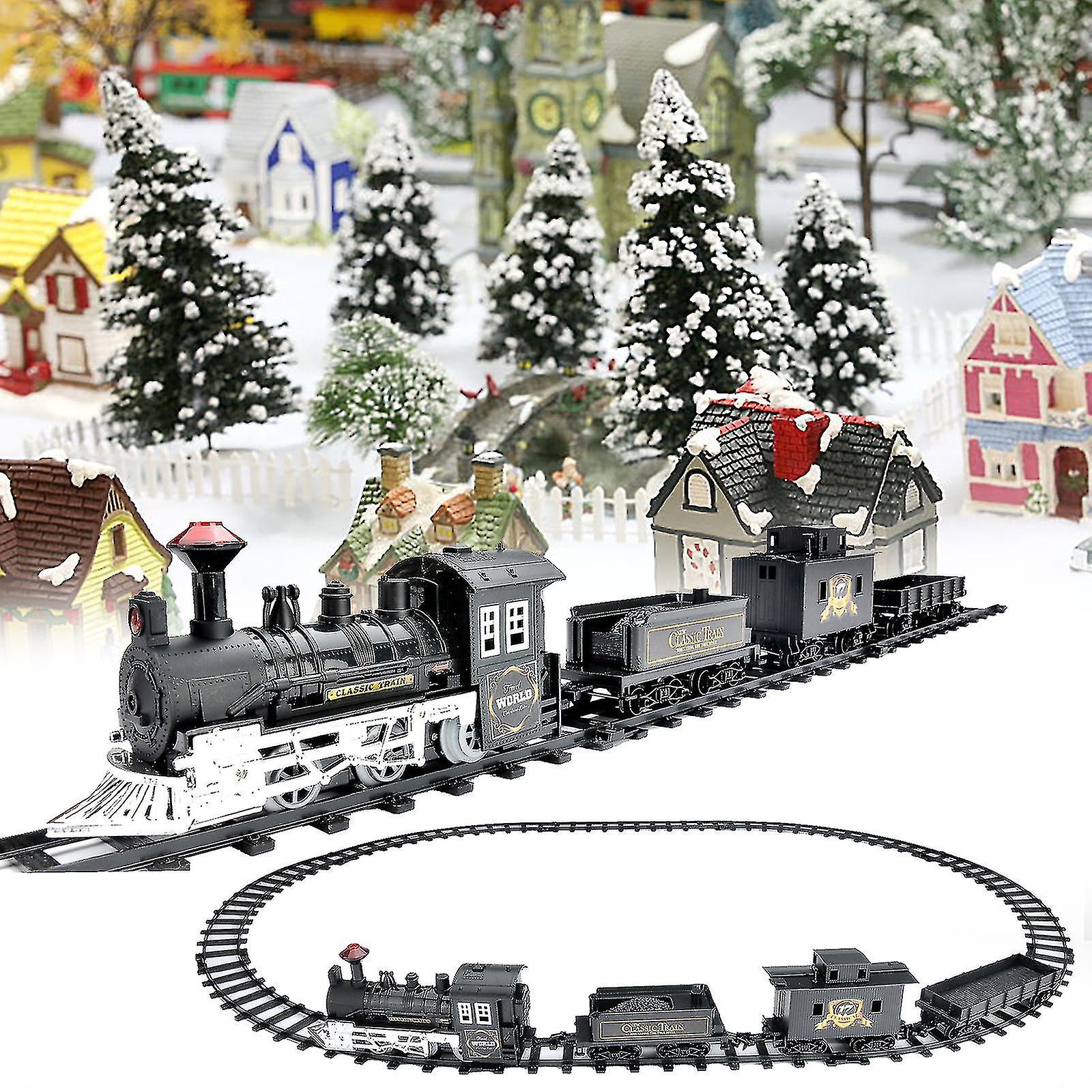 Toy Train Set With Lights And Sounds Christmas Train Set Railway Tracks Train