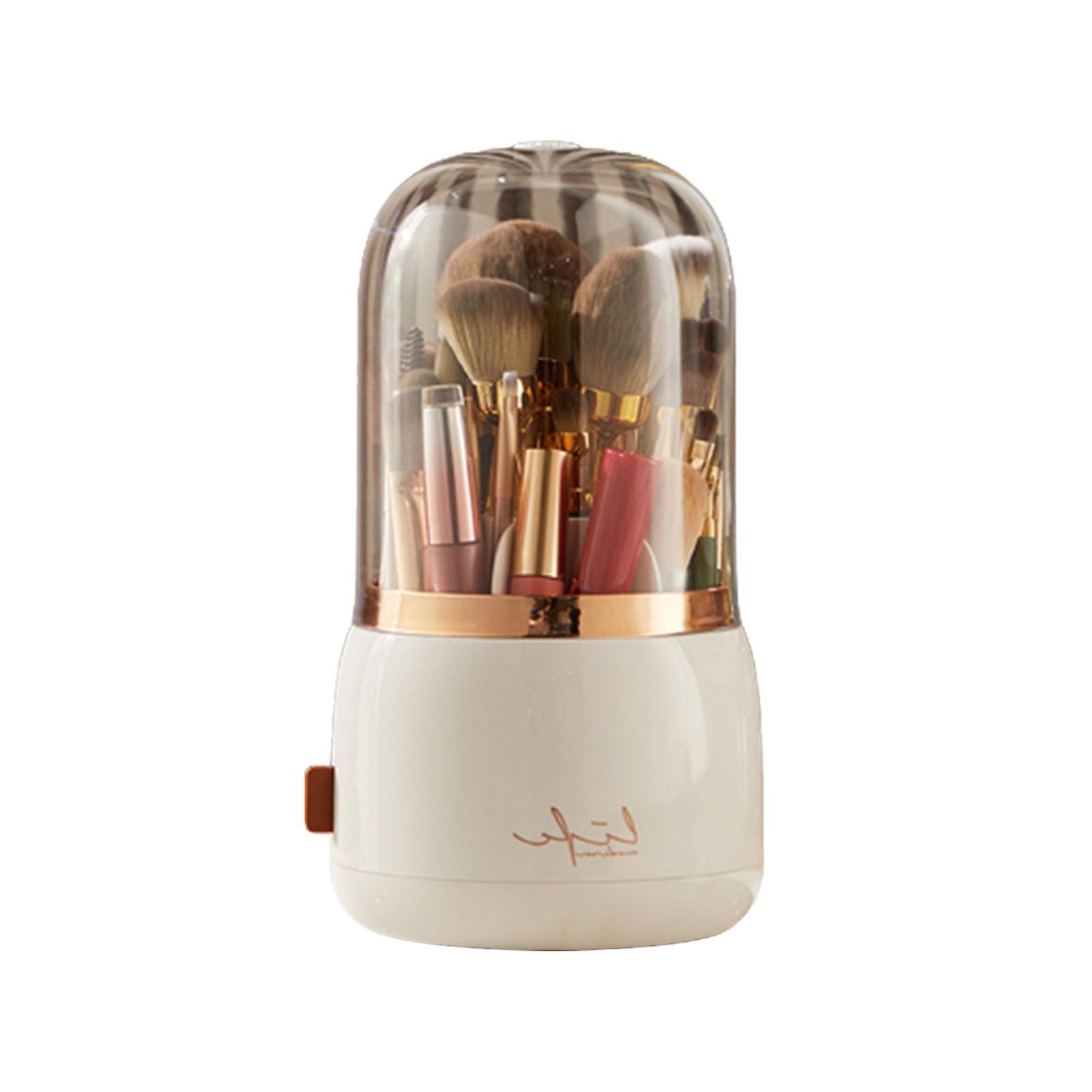 Transparent Makeup Brush Holder Separation Design 360 Rotatable