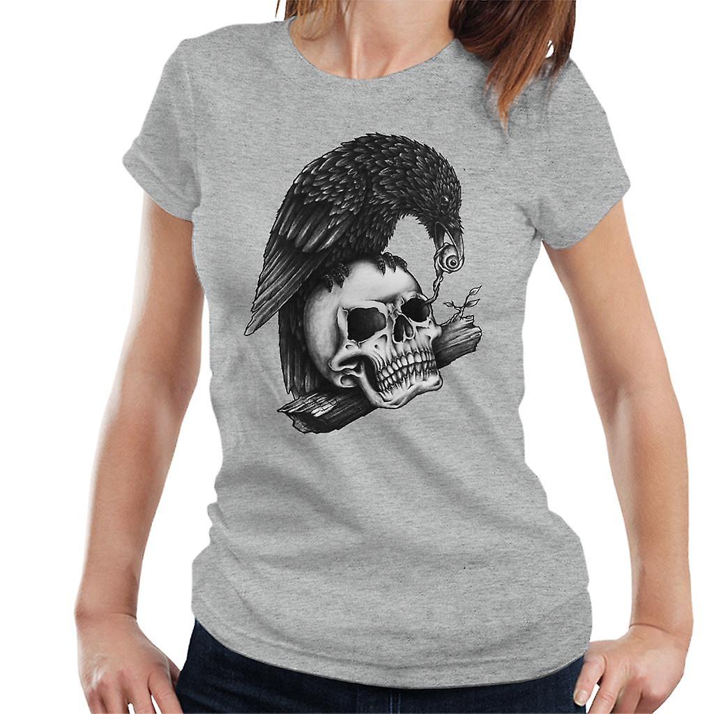 Cranio e t-shirt Crow donna