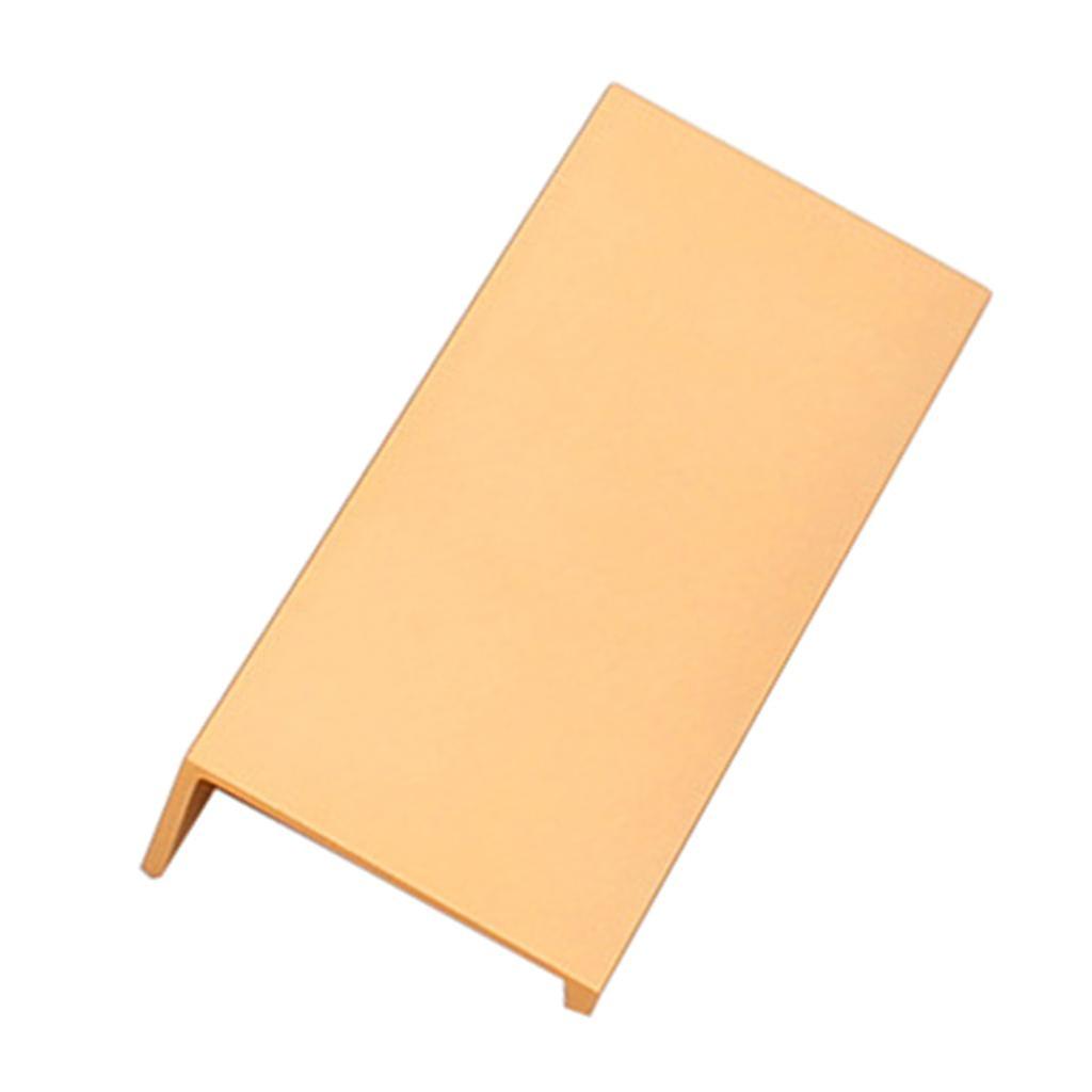 Simple Hidden Cabinet Handles Drawer Knobs Locker Handle matt silver 120mm