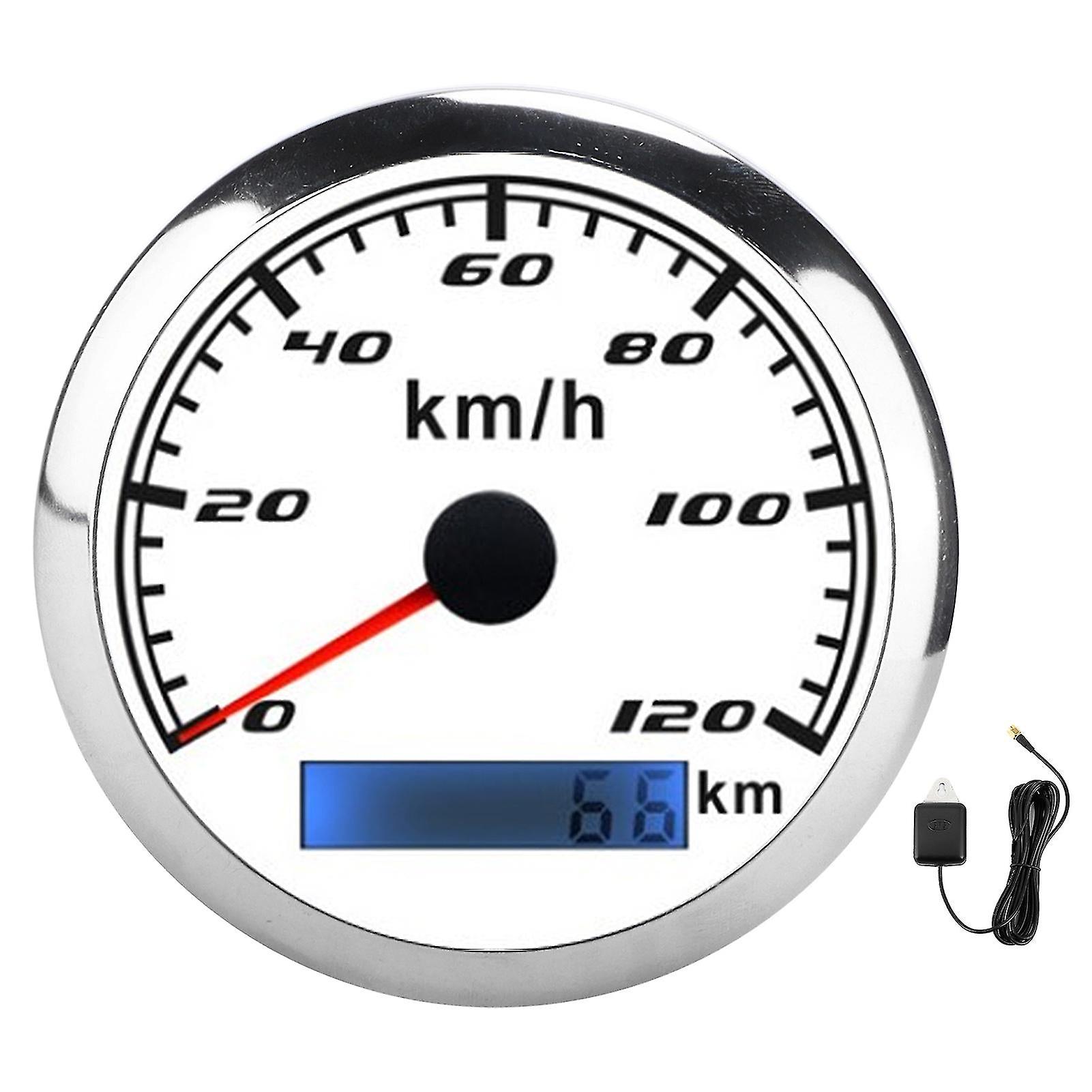 Gps Speedometer Pointer Odometer 0120km/h 0999999km Ip67 932vdc Universal For Car Truck Boats