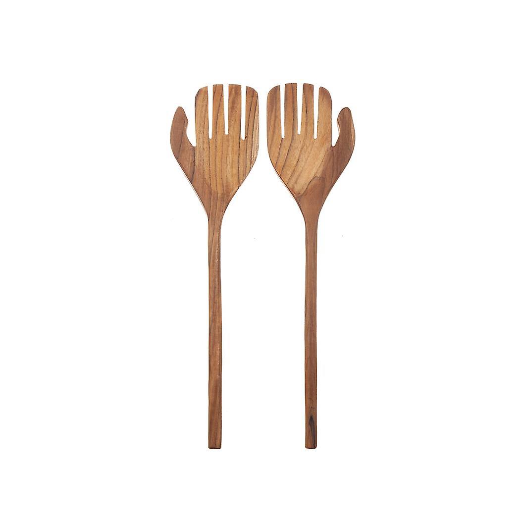 Salatbesteck Hand 30 cm Holz