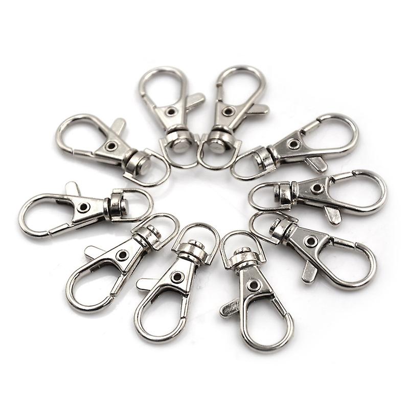10pcs/set Lobster Clasp Swivel Trigger Clip Snap Hook Bag Car Key Rings Keychain