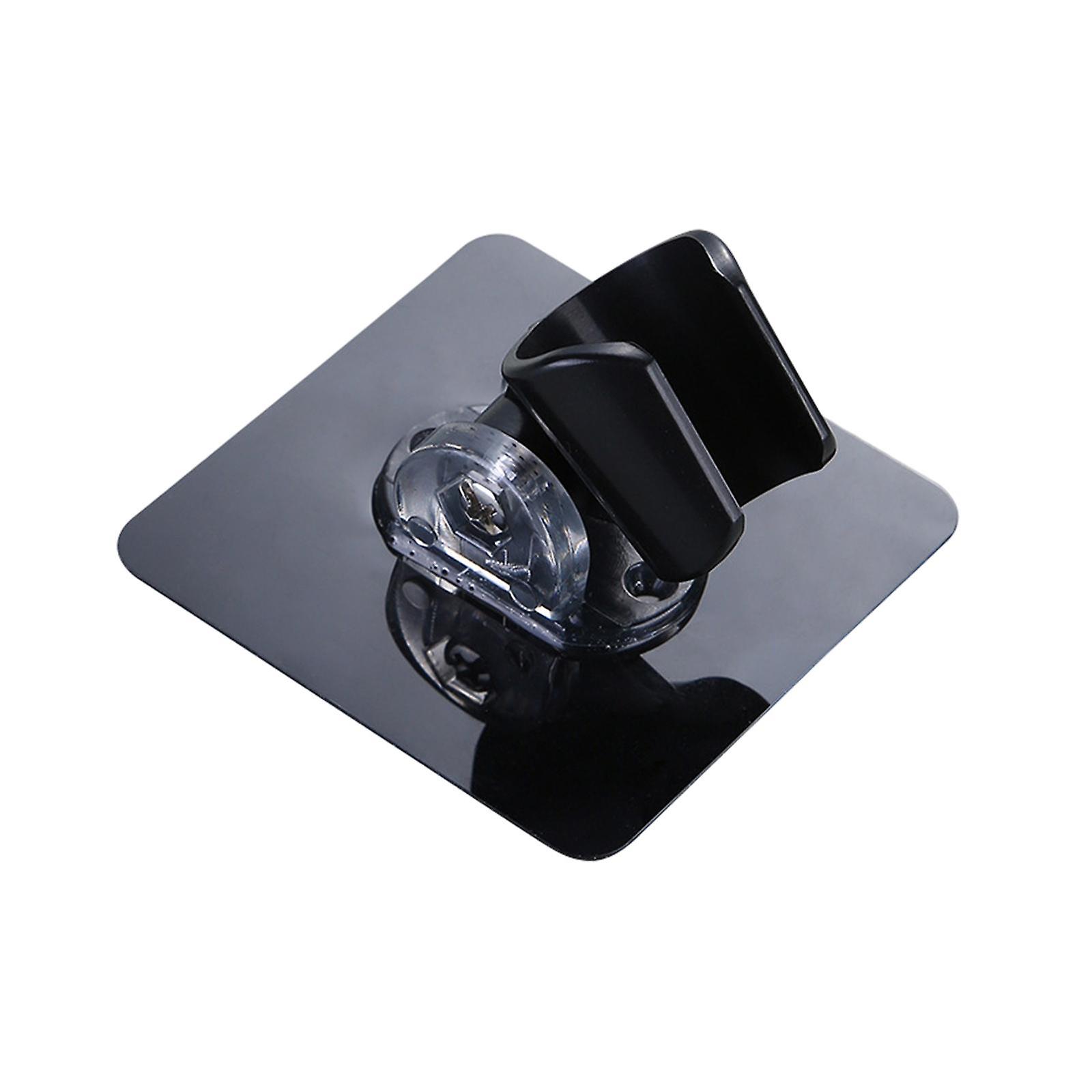 Shower Head Holder Waterproof Wall Mount Adjustable Angle Shower Arm Bracket Black