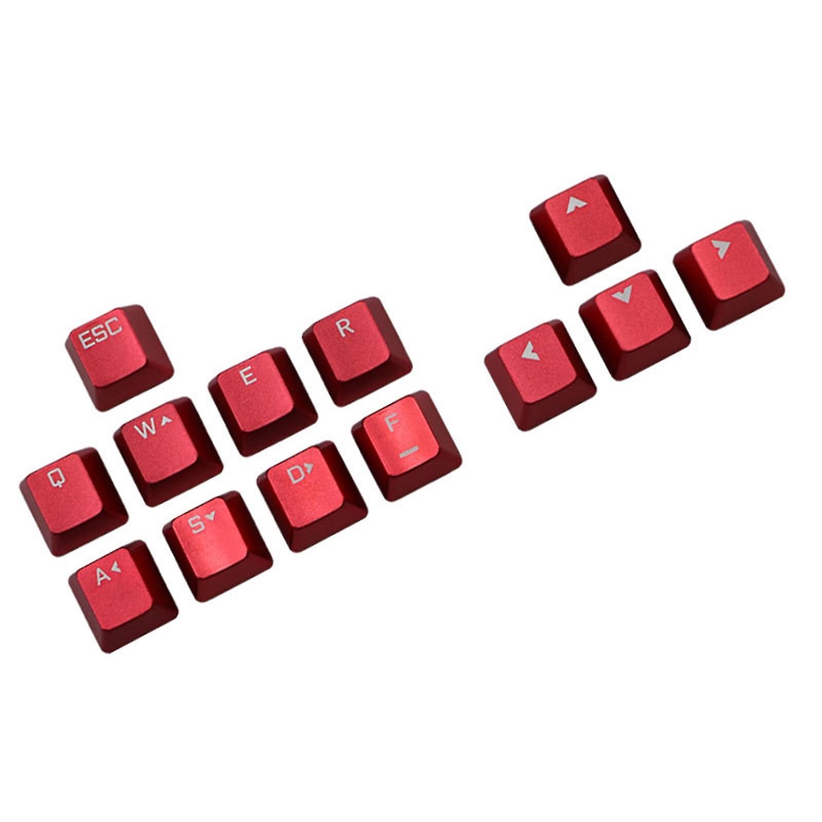 Replaceable Front Engraving Mechanical Keyboard Metal Keycaps Esc Qwerasdf