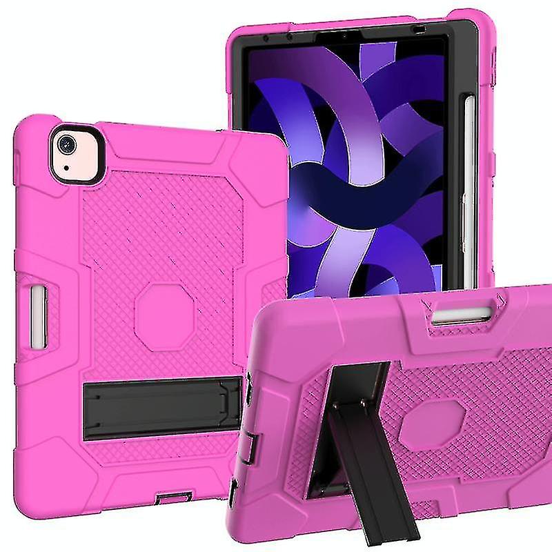 Contrast Color Robot Shockproof Silicone + Pc Protective Case With Holder For Ipad Air 2022 / 2020 10.9 Inch