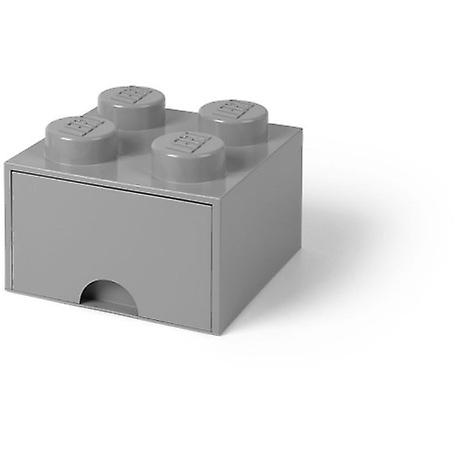 LEGO 5005713 Brick Grey Storage Brick with 4 Studs and a Drawer
