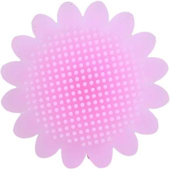 Cepillo de baño para bebés, Champú suave para bebés Cepillo de silicona Masajeador de silicona (rosa)