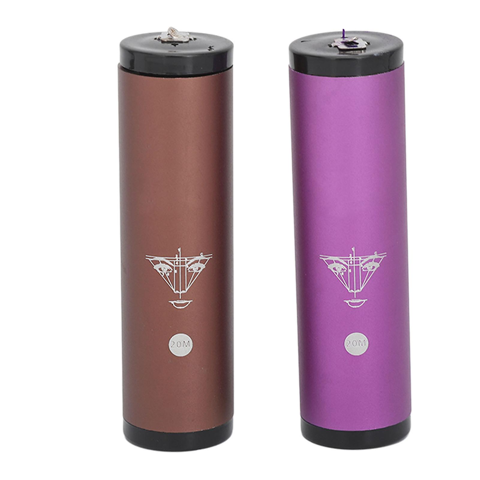 2PCS Semi Permanent Mapping String Bottle 65.6ft Microblading Pre Inked Mapping String Bottle Brown Purple