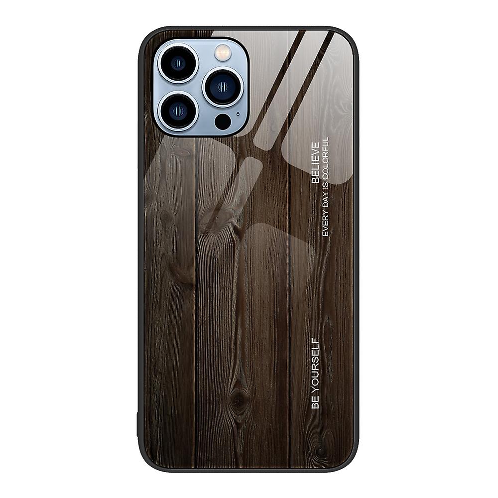 Wood Grain Gl Case For iPhone 15 Pro Max