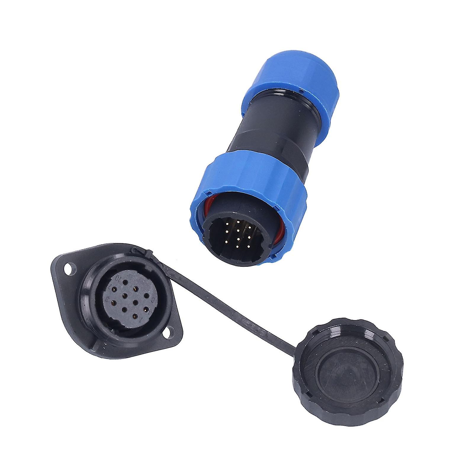 IP68 Waterproof Aviation Flange Power Plug Socket Connector AC250V 5A SP2010 Pin