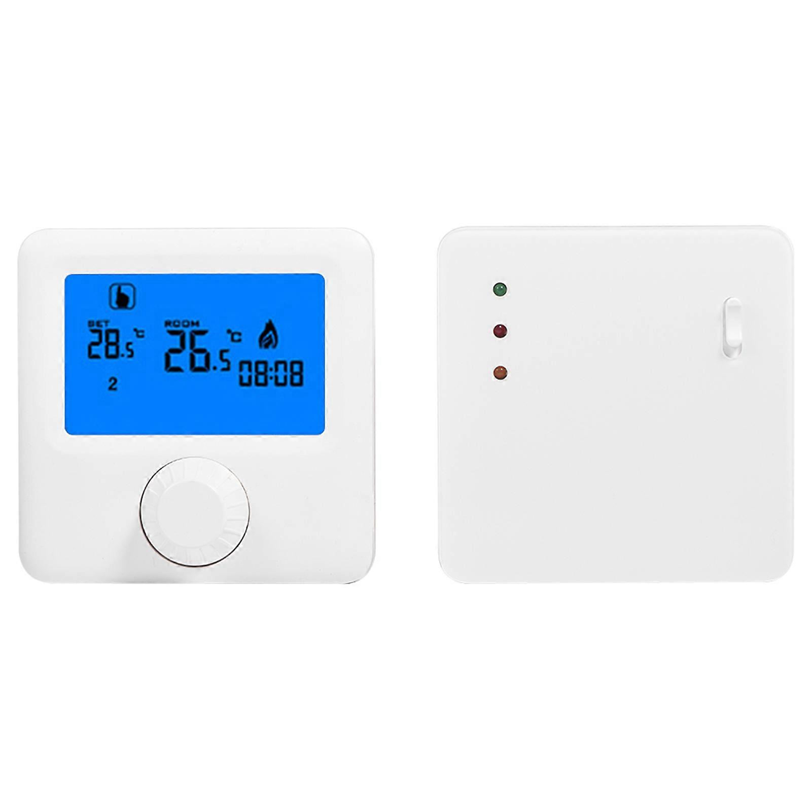Digital LCD RF Wireless Heating Thermostat Temperature Controller for Wall hung Boiler
