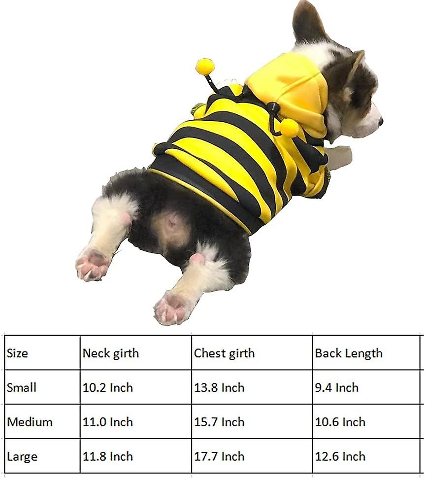 Winter Warm Clothes Cute Plush Coat Hoodies For Bulldog Pet Costume Jacket Bee Pet Puppy Coat