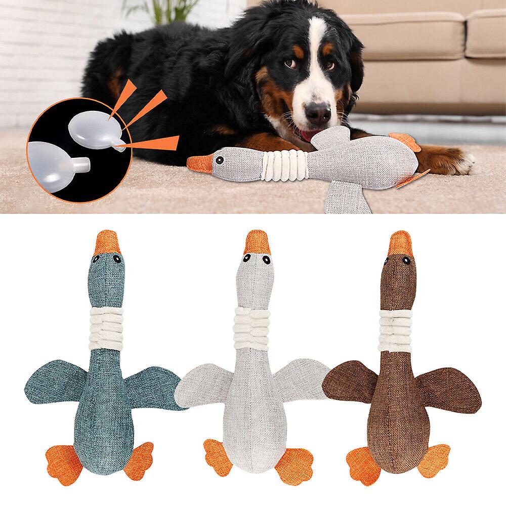 Pet Dog Toys For Aggressive Chewers Indestructible Large Breed And Squeaky Geese
