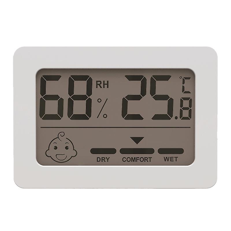Household Mini Smiley Temperature And Humidity Meter Rectangle