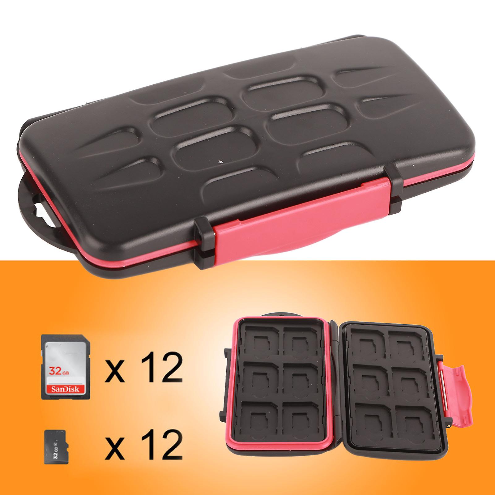 Memory Card Holder Case Large Waterproof Shockproof Memory Card Storage Box for Daily 