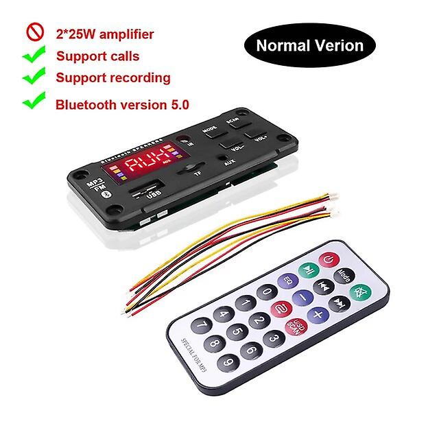 50W Amplifier Bluetooth 5.0 DIY MP3 Decoder 25W DC 9V 12V USB Power Supply TF FM Radio MP3 Player for Car Audio Music Speaker Bluetooth Transmitters