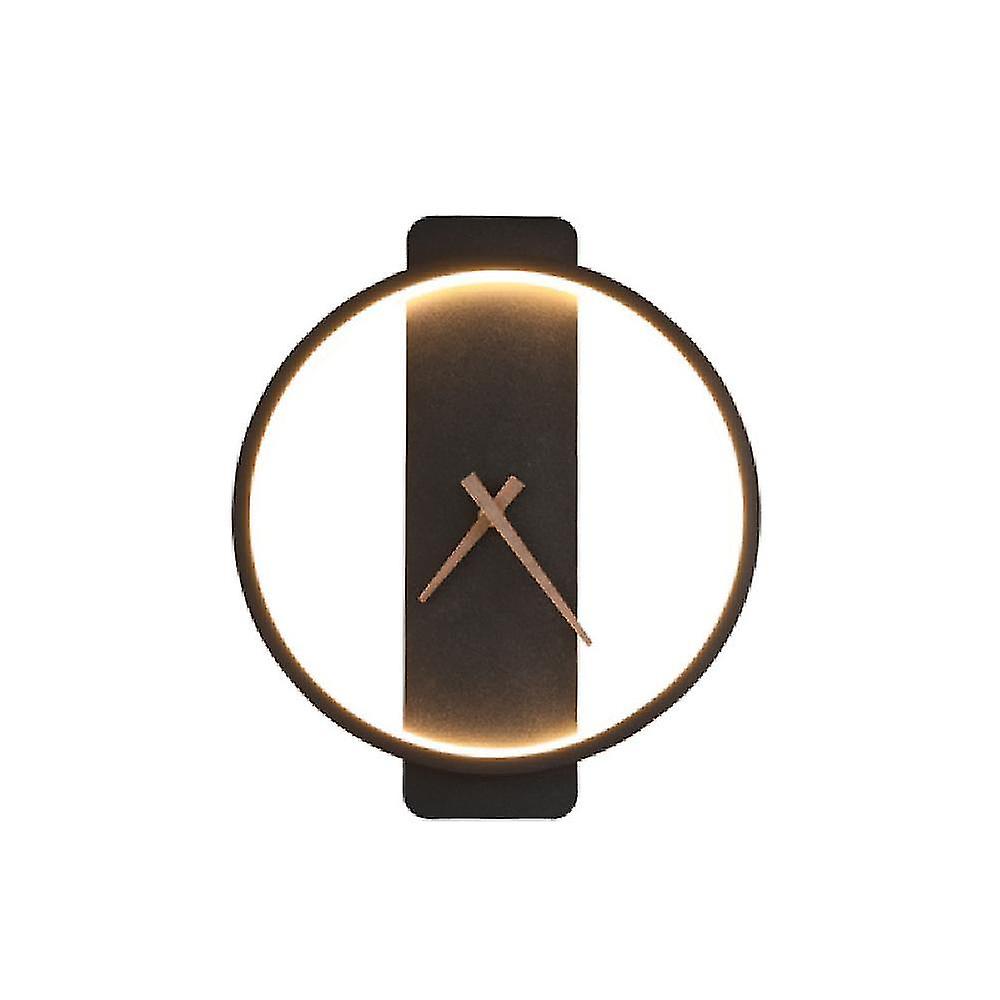 18W Wall Lamp For Bedroom Wall Clock Shape Simple Bedroom Lamp