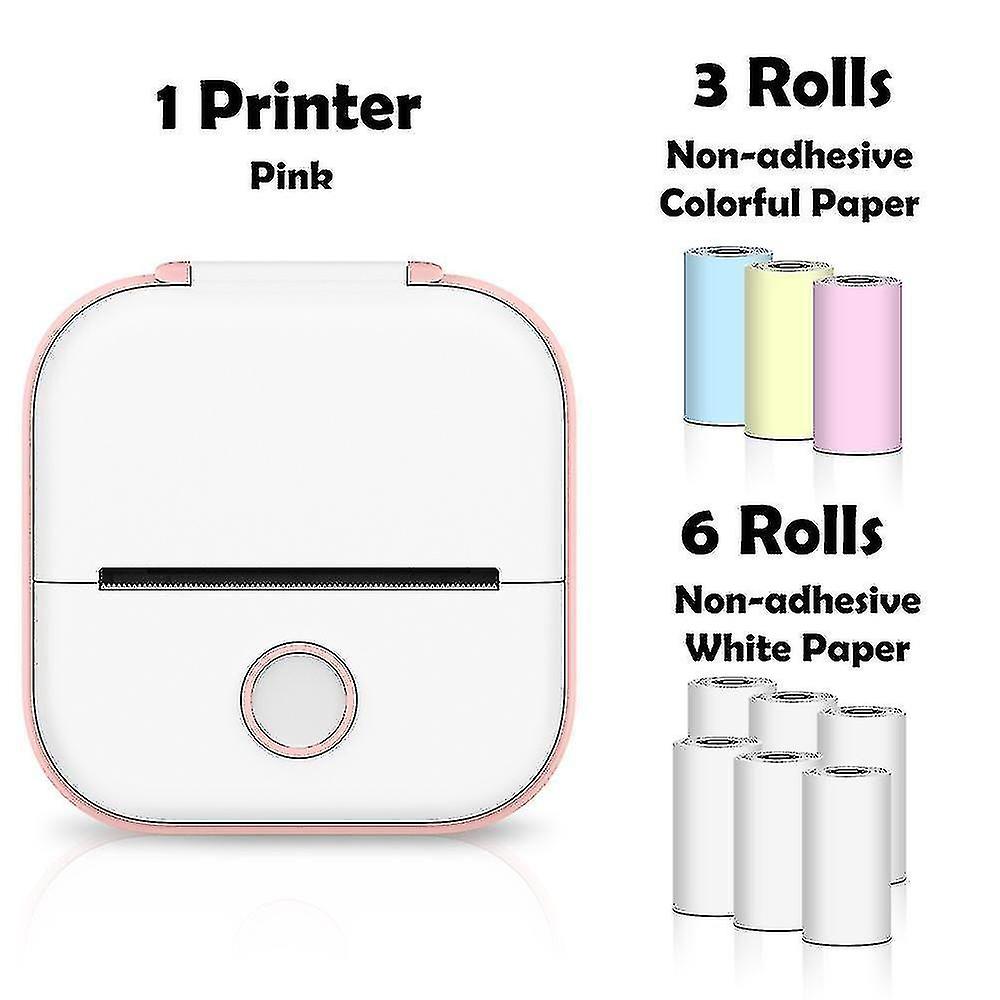 Mini Printer Portable Printer Thermal Printing Sticker Wireless Inkless Self-Adhesive Label Printer