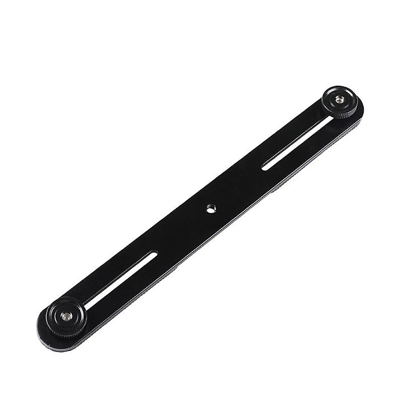 Dual Camera Mount Tripod Bracket Camera Flash Brackets Extension Bar with 1/4"