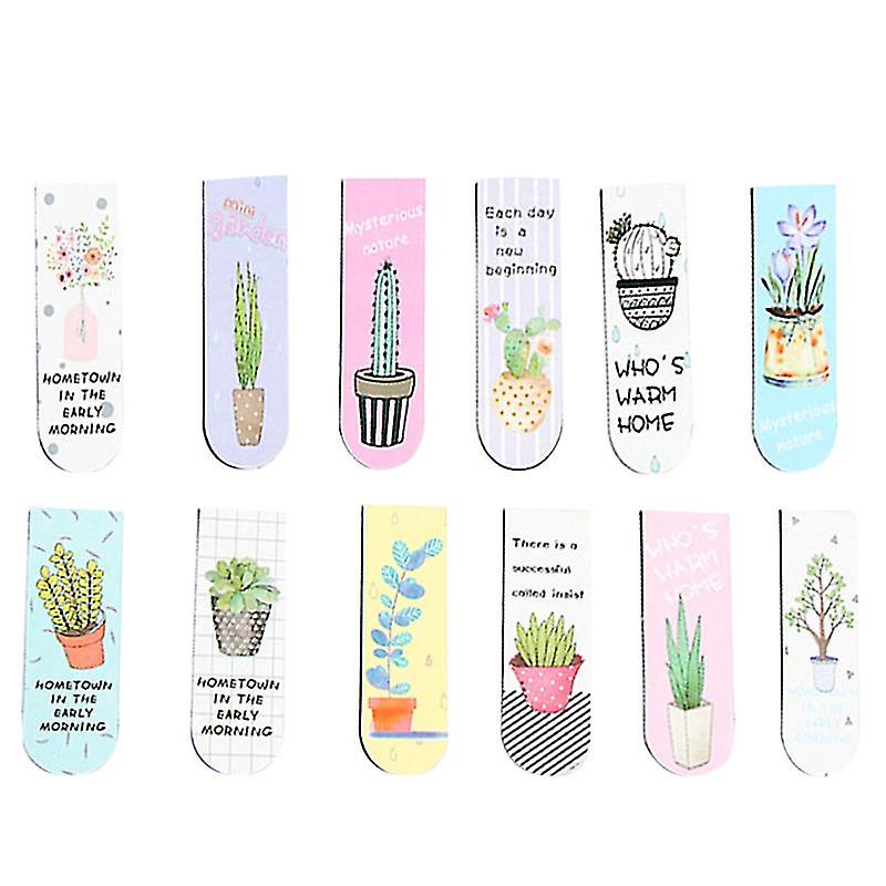 12pcs Cartoon Magnet Bookmark