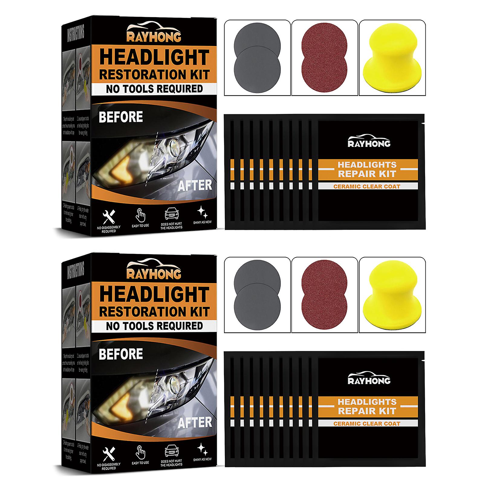 Headlight Restoration Kits for Car Effective Car Headlamp Scratch Repair Agents for Truck Vehicle