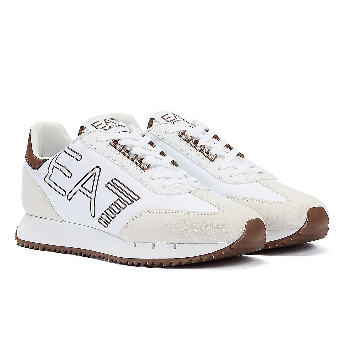 EA7 Vintage Men's White Trainers