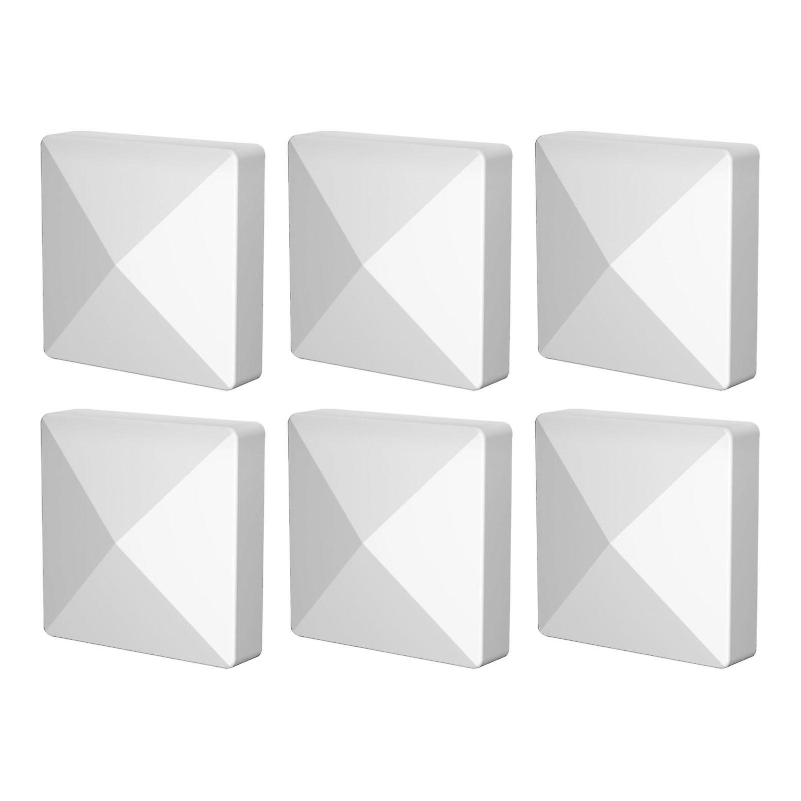 手すり階段装飾家具のための6ピースポストキャップフェンスアクセサリー