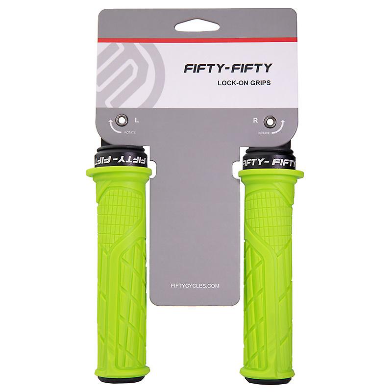 Fifty-fifty Mtb مقابض الدراجات المضادة للانزلاق المطاط Xc Dh Am مقبض مقود الدراجة مقبض واحد قفل على مقبض الدراجة الجبلية قبضة إندورو