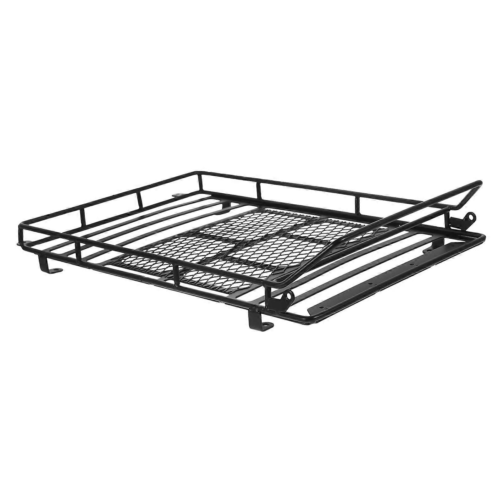 Auto Gepäck Halterung Auto Dach Gepäckhalter Rack Ablage Regal für 1:10 Crawler (Schwarz)