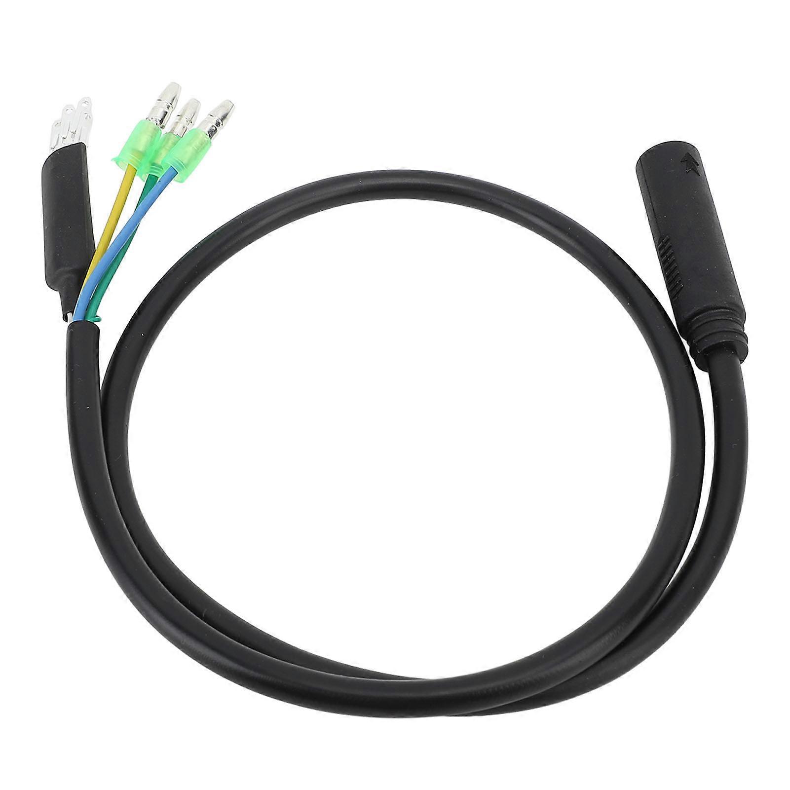 كابل تمديد محرك الدراجة الكهربائية M6 أنثى 9 دبوس كابل تمديد مقاوم للماء لمجموعة تحويل محرك المحور الخلفي الأمامي 66 سم