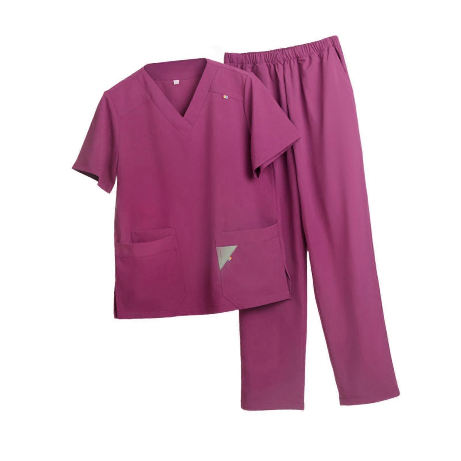 Uniforme infermieristica Comodo Pet Groomer Spa Estetista Donne Scrub Set S
