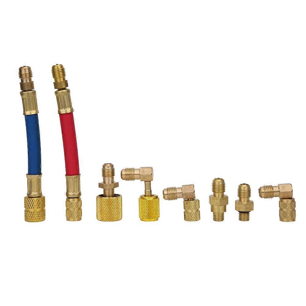 8Pcs Air Conditioning Adapter MultiPurpose Connector Refrigeration Tool CT-138(CT-138 )