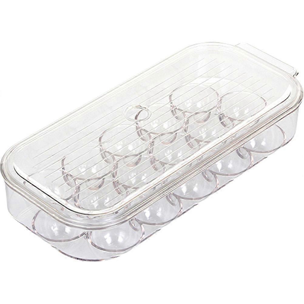 16 Grid Egg Storage Box Stackable Egg Containers for Refrigerator Eggs Clear Case Household Organizer Container