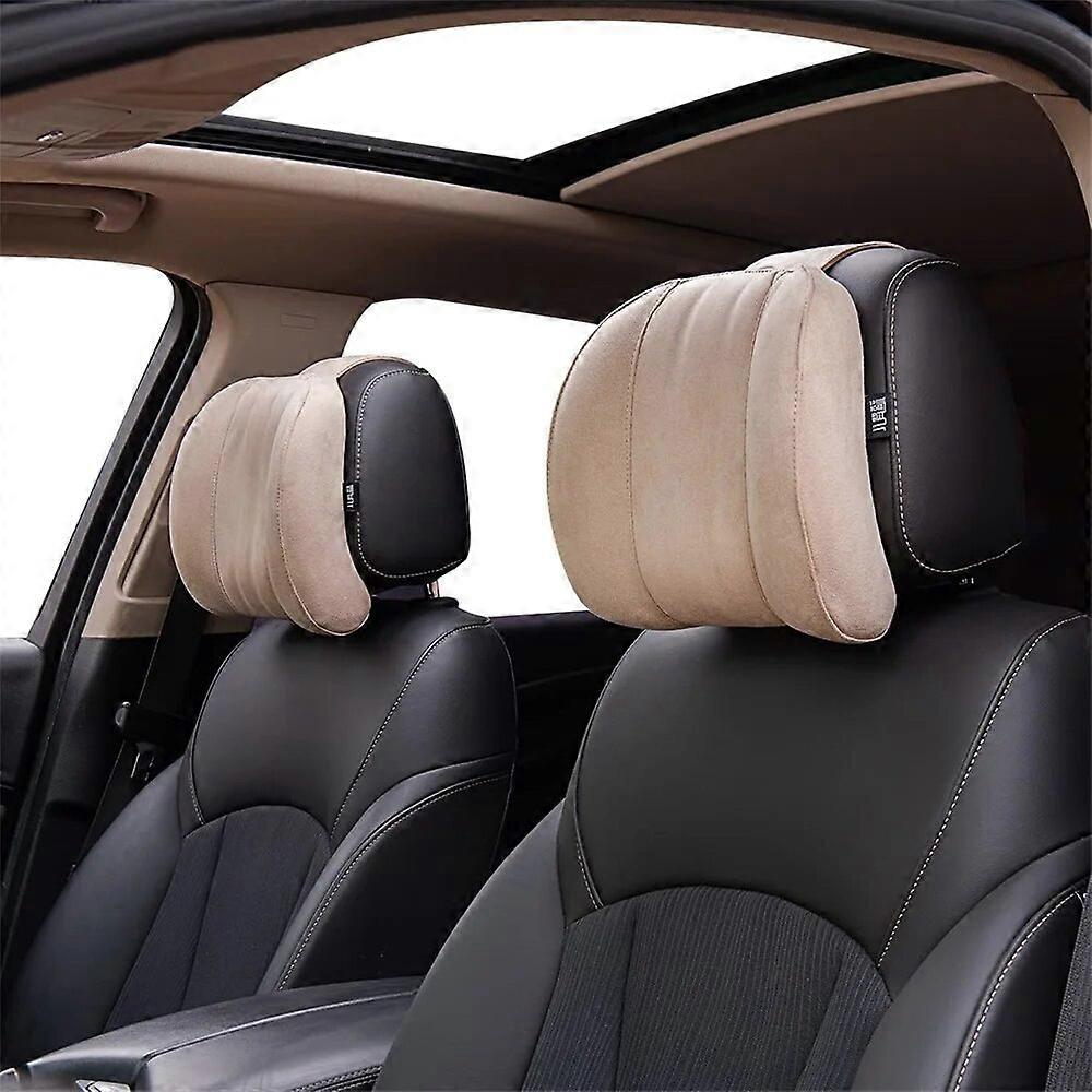 Universale Traspirante Seggiolino Auto Poggiatesta Auto Cuscino Collo Auto Tessuto Scamosciato Collo Auto Poggiatesta Cuscino Seggiolino Auto Cuscino Memory Rest FN9U7036
