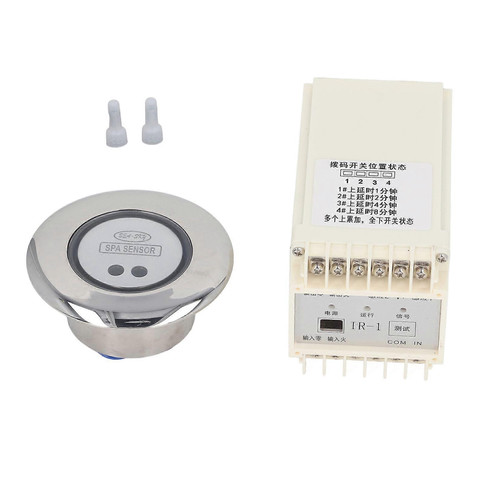 SPA Induction Switch Controller Stainless Steel Spa Induction Control Time Delay Switch Touch Switch Pool Accessory Round Column NO.6825