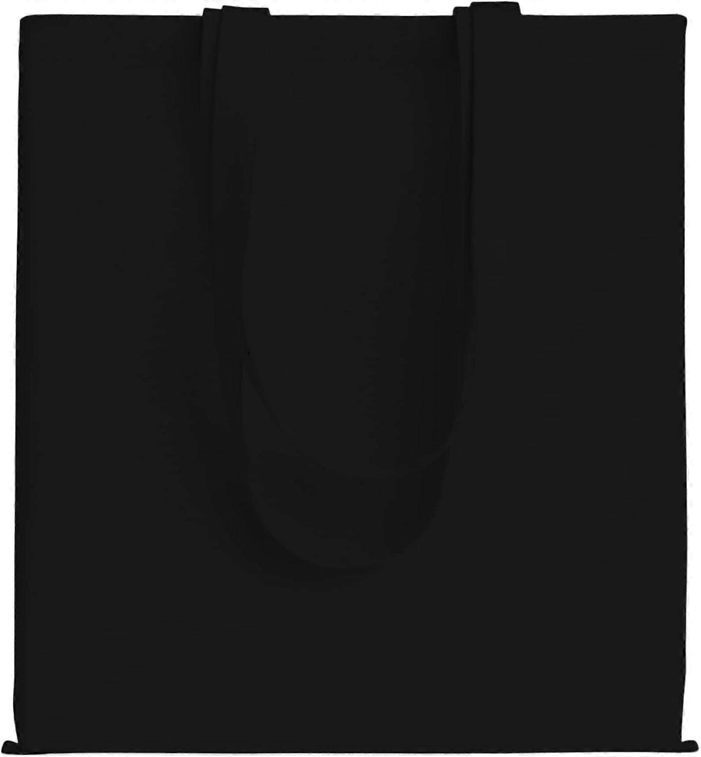 Set of 2 Jute Bags of quality 220 g/m² - Dimensions: 38 x 42 cm - Long Handles 70 cm - Black - 100%