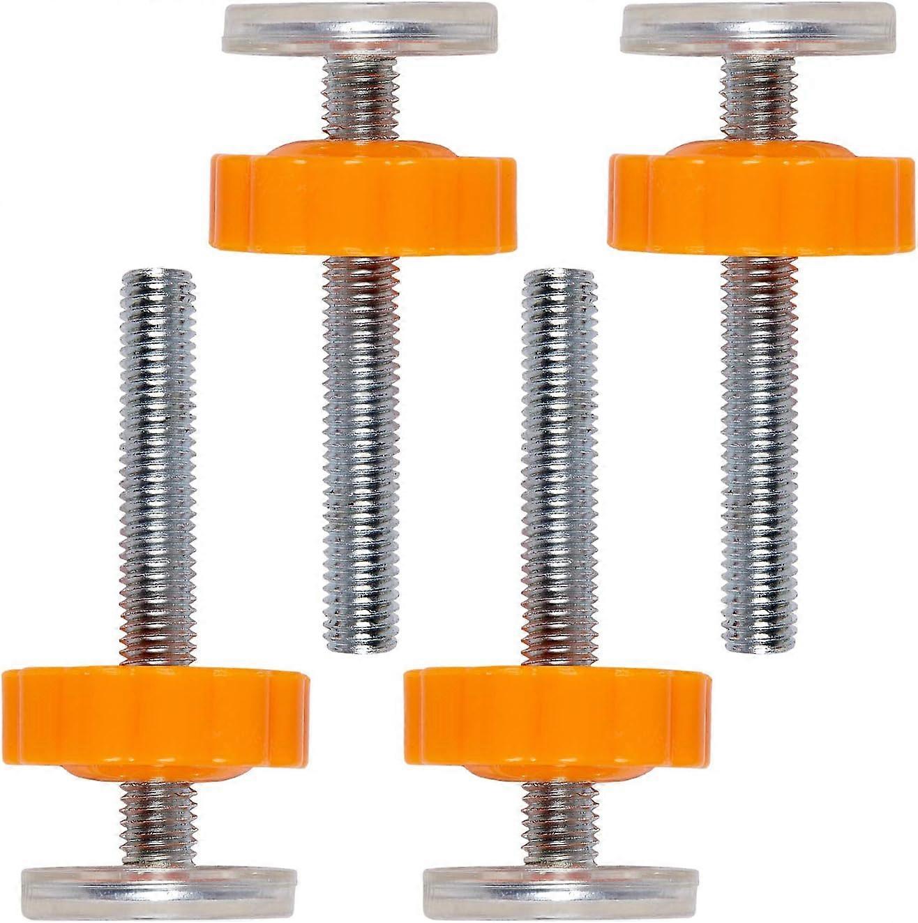 楼梯门备用壁挂支架 - 4 件装 M10 压力婴儿门螺纹轴穿过门配件螺栓