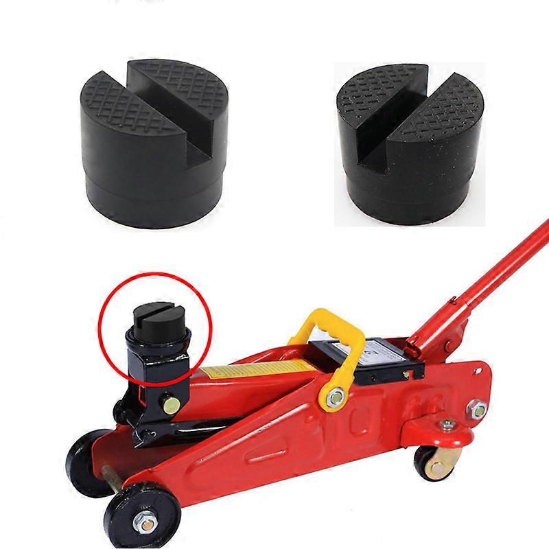Gulv Slotted Bil Gummi Jack Pad Frame Protector Adapter Jacking Disk Pad Tool For Pinch Weld Side Lifting Disk Car Jack Pad