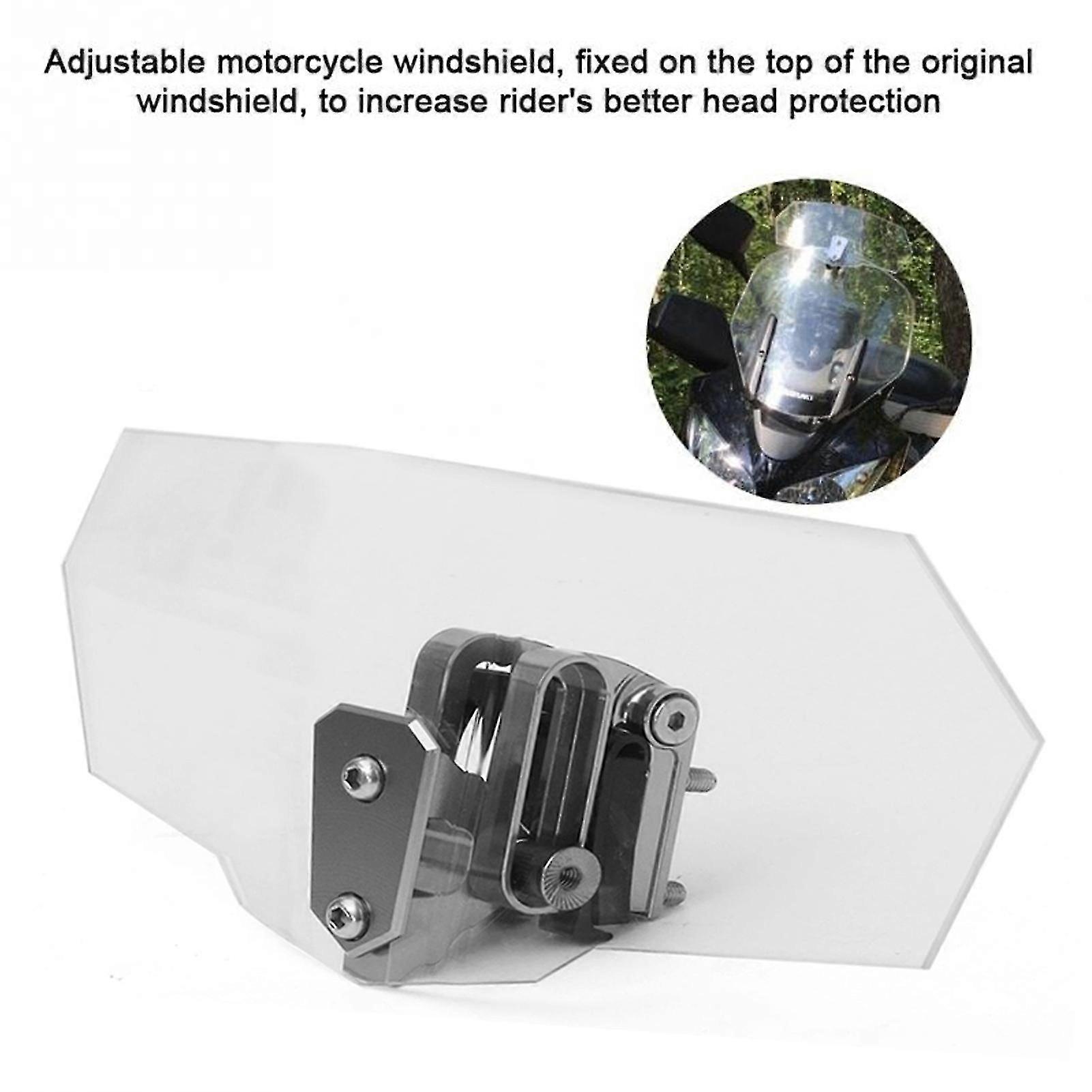 Clip On Windscreen Windshield,fangzi Motorcycle Windshield Extension Windscreen Motorcycle Windscreen Extensions