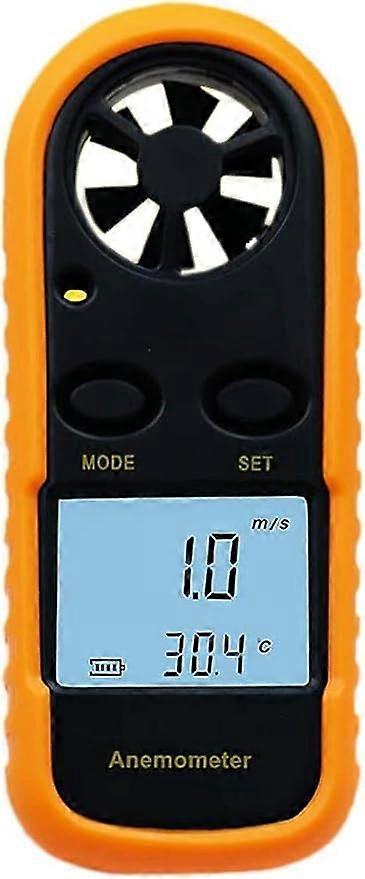 Digital Anemometer LCD Mini Anemometer 0-30m/s Wind Speed Measurement Anemometer for Measuring Wind Speed with Backlight