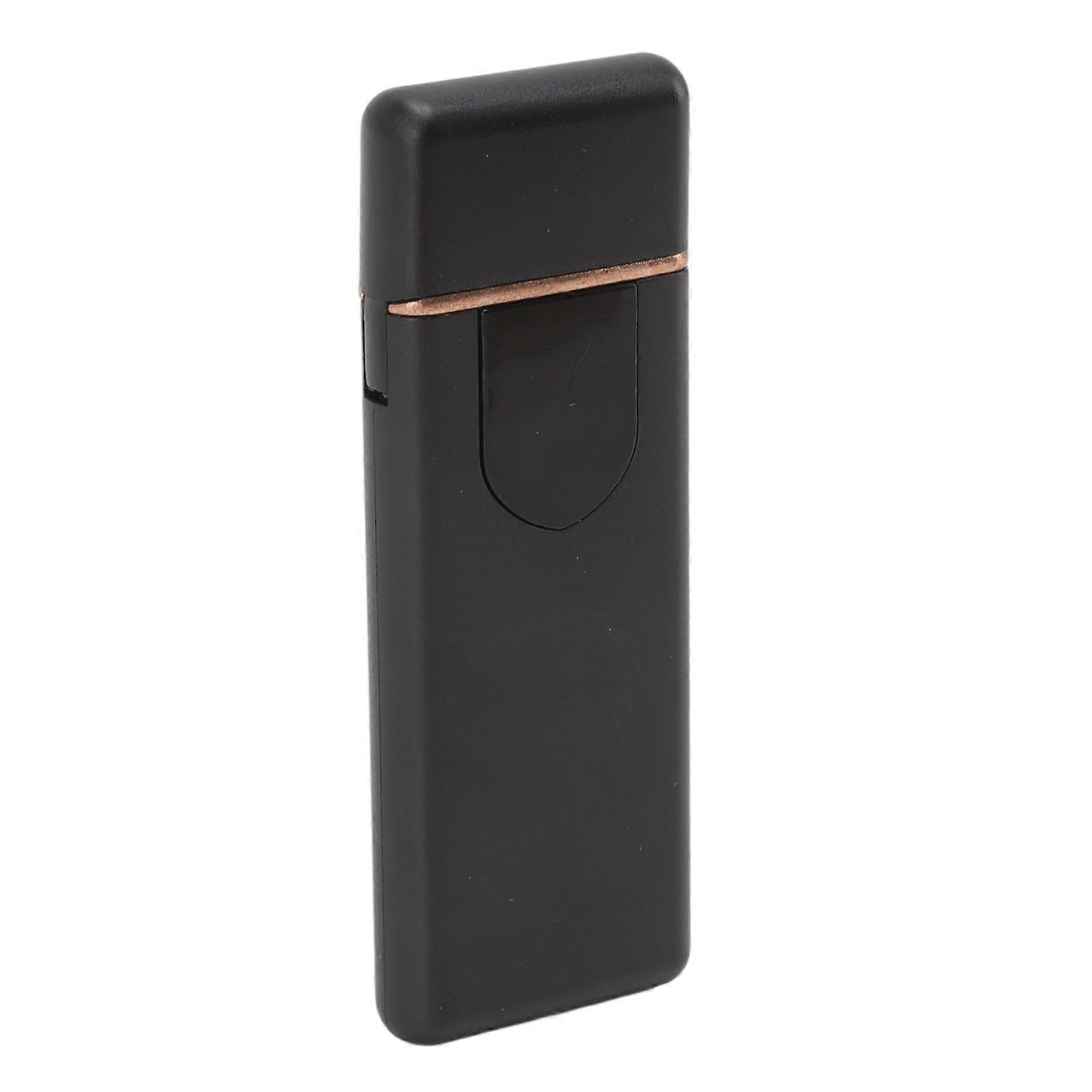 Electronic Cigarette Lighter USB Electric Touch Sensing Double Side Ignition Black