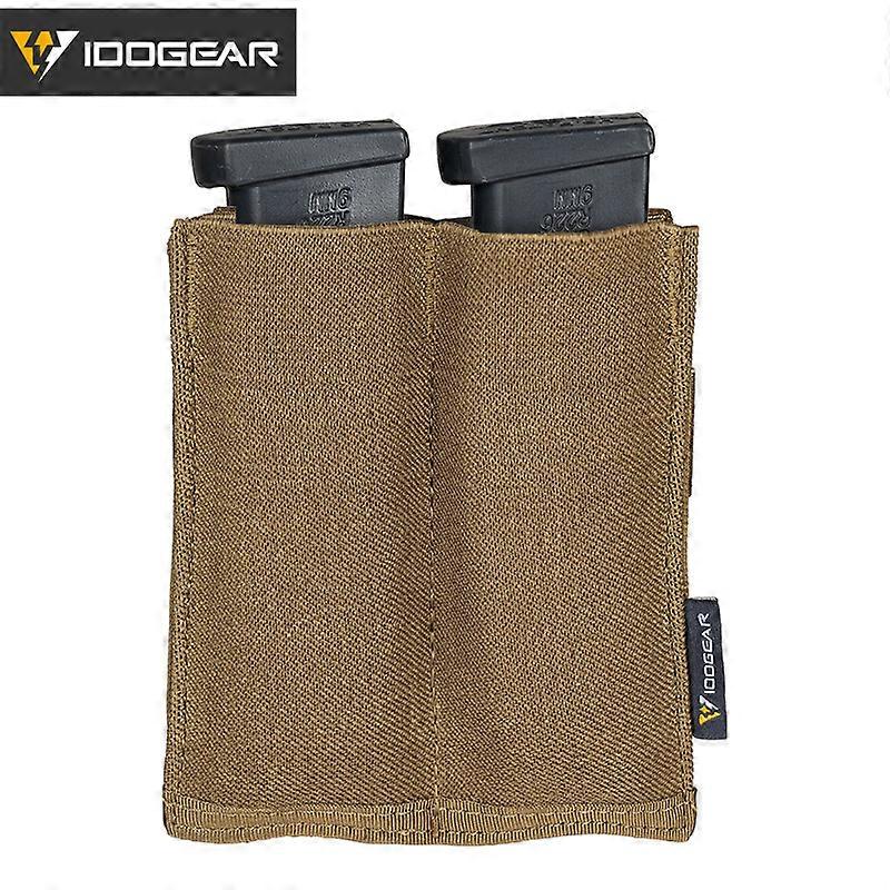 Taktische Doppelpistole Open Top Mag Bag 9mm Fast Draw MOLLE Mag Carrier Carrier 3572