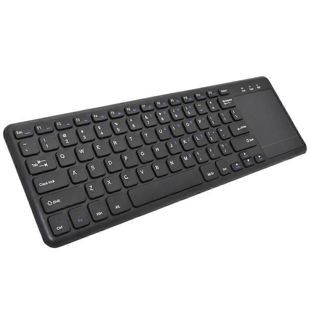 Keyboard with Touchpad, 2.4 GHz Connection Via USB Receiver, Programmable Multimedia Keys, Windows / Android / ChromeOS